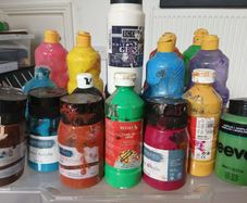 mix lot of paints