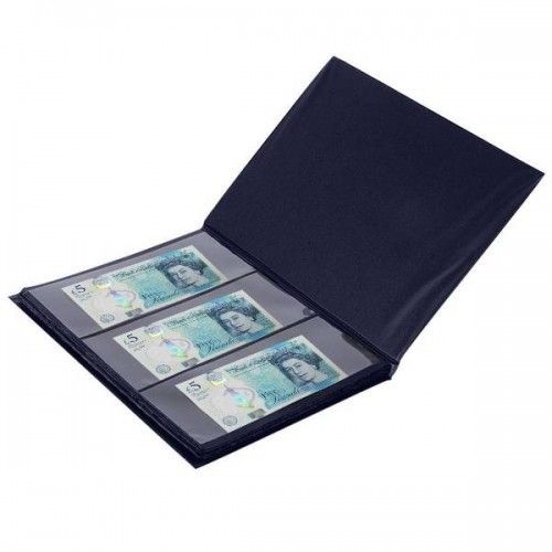 0576 Banknote 60 Pockets Leather Album Paper Money Collection Note