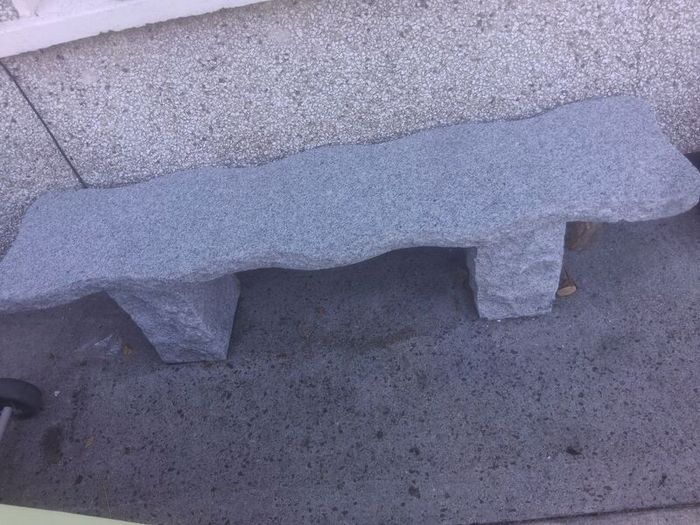 granite garden bench