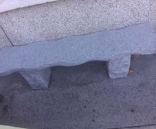 granite garden bench