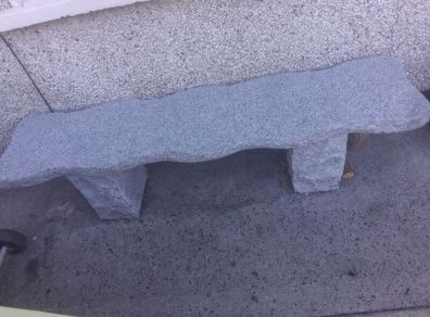 granite garden bench