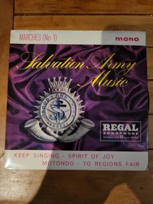 Salvation Army Music Marches No 1 International Staff Band 7 inch EP Regal