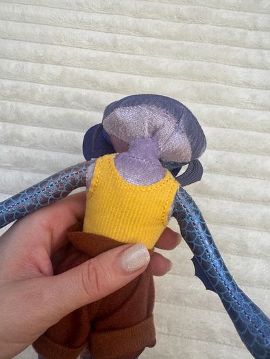 Disney Store Pixar Luca approx. 16 Alberto Sea Monster Purple Plush his head is too loose Please see photos