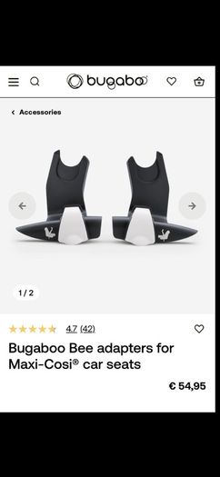 Bugaboo adapters for Maxi-Cosy Car Seats