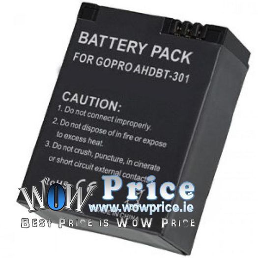 AHDBT-301 201 Battery for GoPro Hero 3