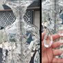 Large Vintage Preciosa Bohemian Crystal Chandelier, 5 Arm Image 3