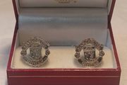 NOS Sterling Silver Official Manchester United Cufflinks