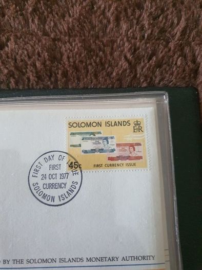 First day of issue presentation set of 5he Solomon island