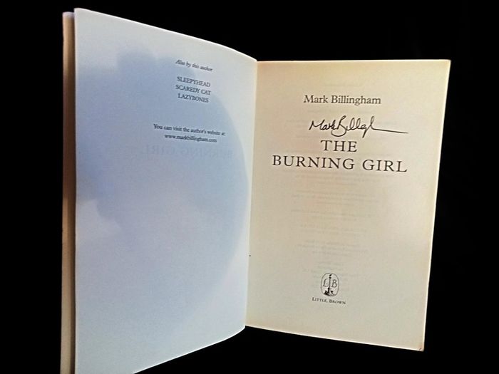 Mark Billingham - The Burning Girl - Signed Paperback