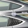 Tesla Model 3 Rear Side Window Cover Louver Sport Style 2017-2026 Accessories Image 6