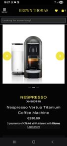 Nespresso Coffee Machine