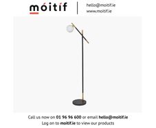 Dalia Floor Lamp - Black/Gold