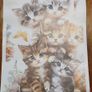 Cute Cats Wall Sticker Decal Image 2