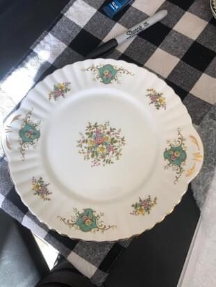 True love cake plate by Royal Stafford