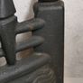 Fire Front Fret Grate Matt Black Cast Heavy Iron Medieval Spiked Fireplace Image 6