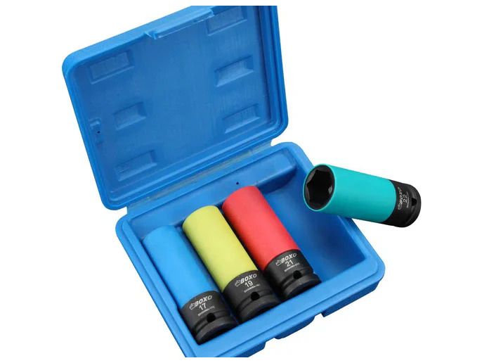 Drive Wheel Protector Impact Socket Impact Sleeve Set Durable Plastic Sleeves 17mm 19mm 21mm and 22mm