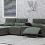 Modern Modular Corner Sofa with Recliners, USB & Wireless Charging Image 3