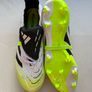 Like new, worn once, absolutely mint, size 10 Adidas 2024 Predator Elite Hybrid Touch + Fold-Over Tongue. RRP 280. Top tier boot in Cloud White / Core Black / Lucid Lemon colourway. Image 4