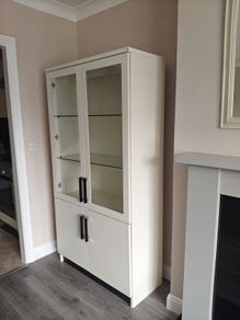 ikea cabinet with shelves