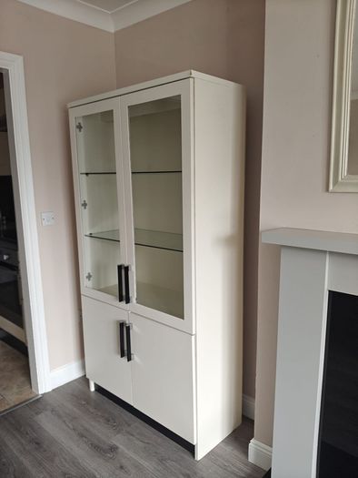 ikea cabinet with shelves