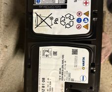 Genuine Mercedes-Benz Varta AGM Batteries  A0019828108