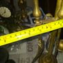 A Vintage Brass Fireplace Companion set, a Brush, Tongs, Shovel and Poker suspended on a stand, Postage available or Collection Image 8