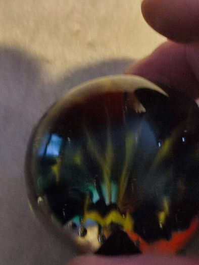 Kerry Irish Art Glass Paperweight Hand Blown in a Jade to Emerald Green 1980s