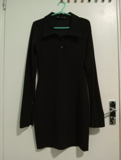 Zara black long sleeve dress