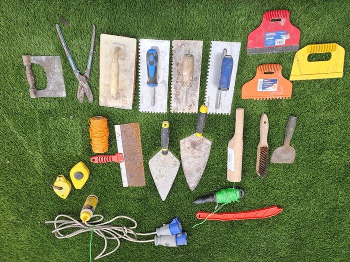 selection of hand tools