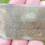 Vintage Brass Plaque Alliance and Dublin Consumers 7cm x 4cm Image 2