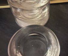 3 Glass T-Light Holders