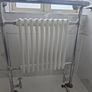 Vintage Cast Iron Towel Radiator with Chrome Frame  Traditional Style Image 2