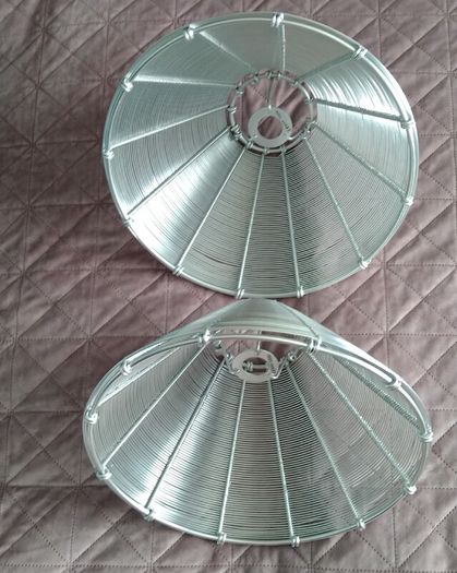 3 x Aluminum Lampshades As New