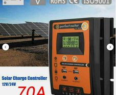 12-24V 10-70A PWM MPPT Solar Charge Controller