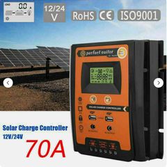 12-24V 10-70A PWM MPPT Solar Charge Controller