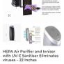 Puremate HEPA Air Purifier and Ioniser with UV-C Sanitiser Eliminates viruses Image 6
