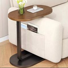 C Shaped Compact Sofa Side End Coffee Table NEW