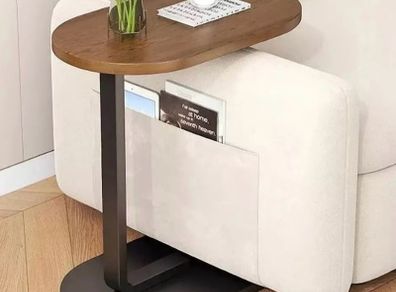 C Shaped Compact Sofa Side End Coffee Table NEW