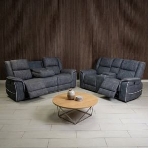 Hannah Electric Micro Fabric Recliner Sofa
