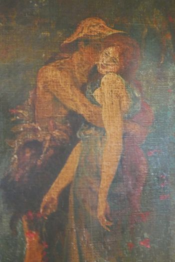 Antique Oil on Canvas with signature 16,4" x 12,4"