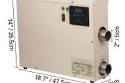 Swimming Pool Heater 11KW 220V SPA Electric Water Heater Pump fit for Max 7.5 CBM Pool Equipment Water Heater Thermostat