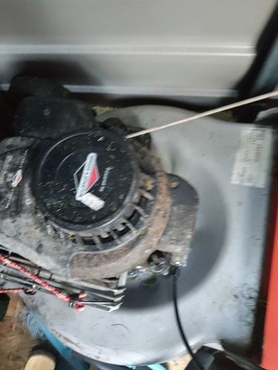 petrol lawnmower