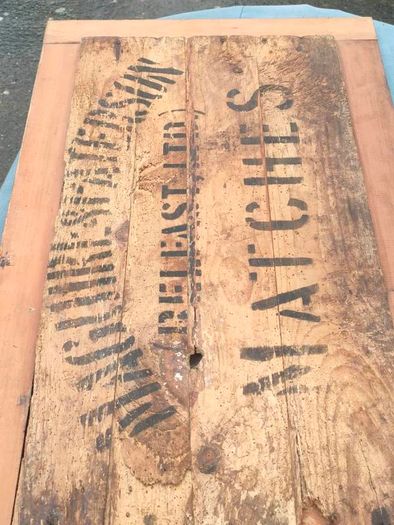 Large Art Deco Irish wooden sign