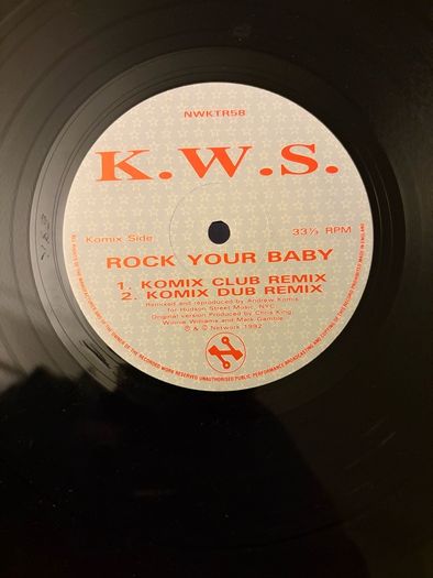 KWS    Rock Your Baby American Remixes Original 1992 UK 12inch