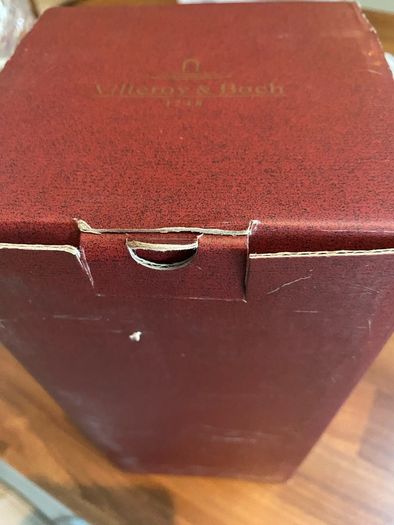 Villeroy & Boch rare collectible Santa Sleigh with candle holder