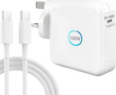 106W USBC Super Fast Charger Compatible with MacBook Pro MacBook Air iPad Pro Laptop Tablet USBC