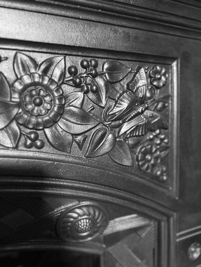 Cast Iron Fireplace.