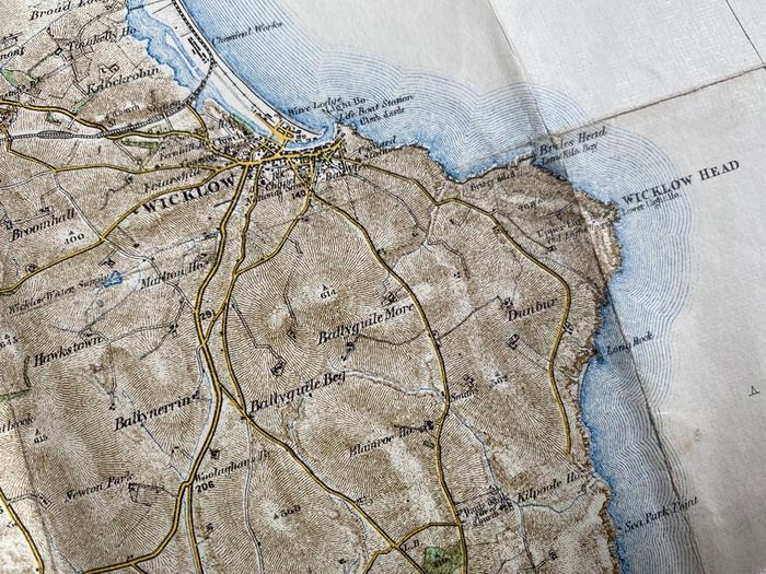 Antique Ordnance Survey Map - Wicklow