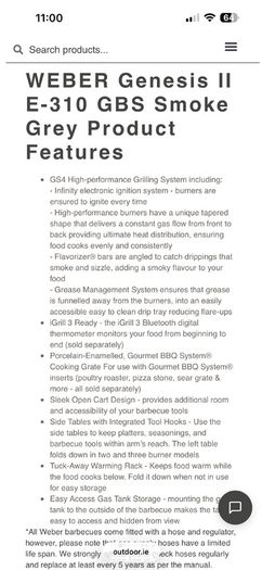 Weber Genesis II E-310 GBS