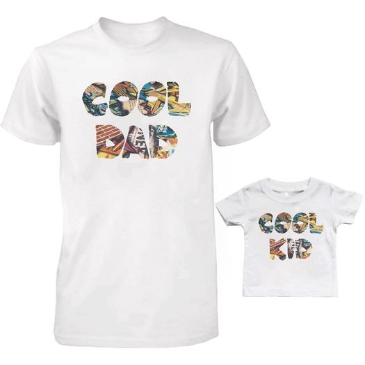 Funny Cute Daddy and Baby Matching T-Shirts Set - Graffity